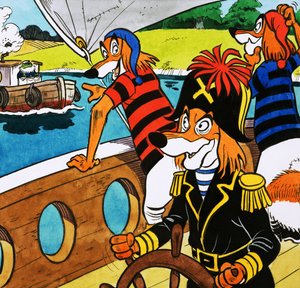 Mr Toad and dog pirates