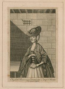 Mrs Brownrigg in the Cell at Newgate Prison, London by English School