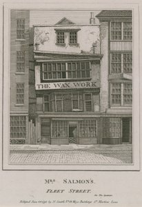 Mrs Salmons, The Wax Work, Fleet Street by English School