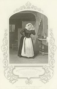 Mrs Winstanley as Mrs Quickly, The Merry Wives of Windsor, Act II, Scene II by English School