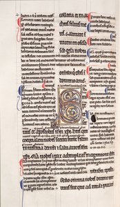Page from a glossed copy of the New Testament by English School