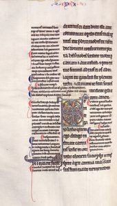 Page from a Glossed Copy of the New Testament by English School