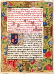 Page from a Collection of Plague Tracts in Latin and English, c.1500 by English School