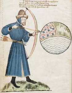 Archer Firing at a Globe, from Vox Clamatis by John Gower