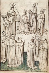 Life of William of Wykeham by Thomas Chaundler (Ms. New Coll 288, f4r)