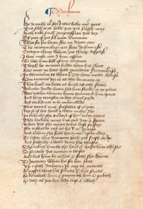 Ms. New Coll 314, f90v, The Canterbury Tales by Geoffrey Chaucer