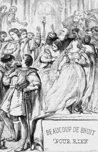 Much Ado About Nothing - Illustration in Works complete by William Shakespeare 1866