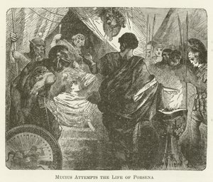 Mucius Attempts the Life of Porsena by English School