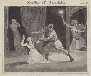Murder of Gunhilda by English School