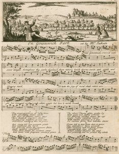 Musical score: On Greenwich Park, set by Mr Jackson by English School