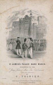 Musical score for St Jamess Palace Band March by English School