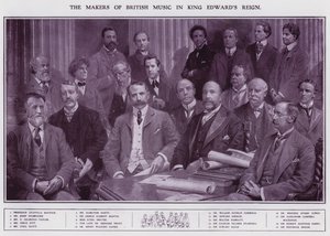 Musicians and Composers During the Reign of King Edward VII by English School