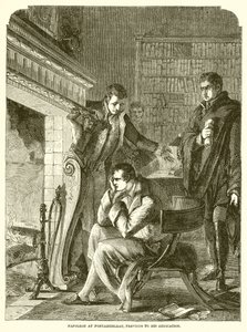 Napoleon at Fontainebleau, Previous to His Abdication by English School