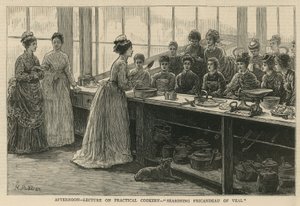 National Training School of Cookery at South Kensington: Afternoon lecture on practical cookery by English School