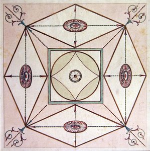 Neo-Classical ceiling design, Ugbrook Park, Devon, c.1770