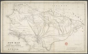 New Map for the voyage to the North West coast of Africa, Anno, drawn and printed by Dean & Munday by English School