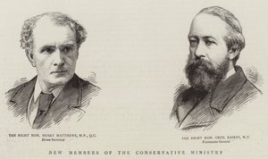New Members of the Conservative Ministry by English School