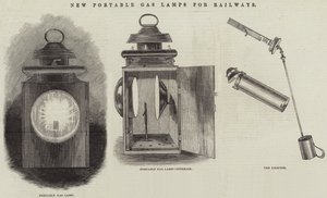 New Portable Gas Lamps for Railways by English School