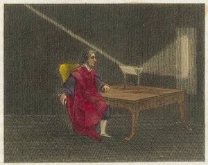 Newton Discovering the Nature of Light by English School