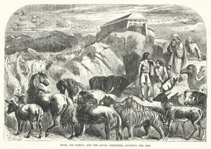 Noah, His Family, and the Living Creatures, Entering the Ark by English School