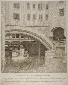 North View of Traitors Gate, Tower of London, Published by Nathaniel Smith, 1798 by English School