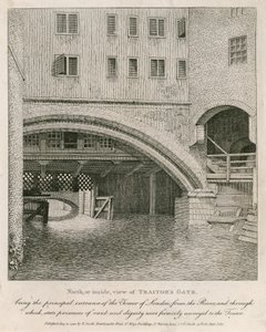 North, or Inside, View of Traitors Gate by English School