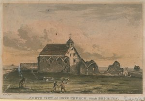 North View of Hove Church by English School