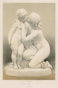 Nymph and Cupid by E. Muller by English School