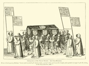 Obsequies of Sir Philip Sidney, the Pall-Bearers by English School
