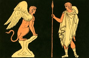 Oedipus and the Sphinx by English School