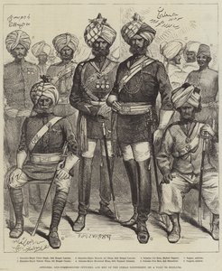 Officers, Non-Commissioned Officers, and Men of the Indian Contingent, on a Visit to England by English School
