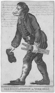 Old Boots of Rippon in Yorkshire, engraved by J. Strange after a drawing by Timothy Grin, published by C. Johnson, 1793 by English School