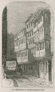 Old Chambers in Middle Temple Lane by English School