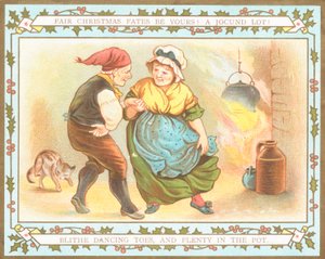 Old Couple Dancing by English School