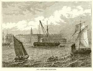 Old Deptford Dockyard by English School