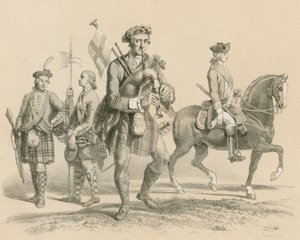 Old Highland Brigade and Life Guardsman by English School