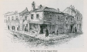 Old Pye Street and the Ragged School by English School