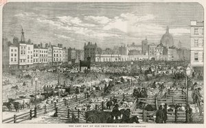 Old Smithfield Market by English School