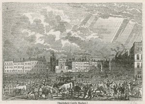 Old Smithfield Market by English School
