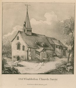 Old Wimbledon Church in Surrey by English School