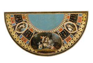 One of a pair of George III tea-tables, possibly Irish, c.1780