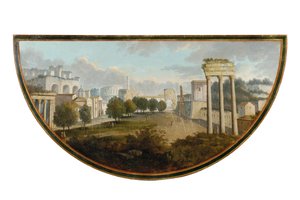 One of a pair of George III tea-tables, possibly Irish, c.1780