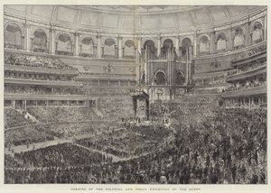 Opening of the Colonial and Indian Exhibition by the Queen by English School