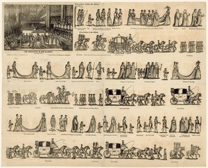 Order of the Coronation of Queen Victoria by English School
