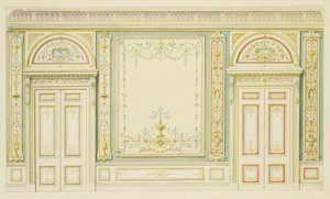Ornate Doors and Wall Decoration, in the Style of Robert Adam (1728-92)