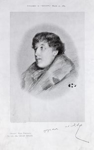 Oscar Wilde a Bijou Portrait, from Society