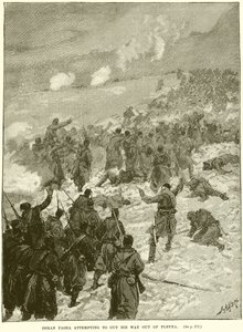 Osman Pasha attempting to cut his Way Out of Plevna by English School