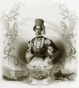 Otto, king of Greece by English School