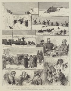 Our Special Artist with the Jeannette Relief Expedition, Sketches on the Way to Siberia by English School