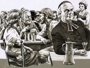 Overhearing the Chatter at a Waterfront Inn, the British Chaplain Knew that a Spanish Treasure Fleet was in Vigo Bay by English School